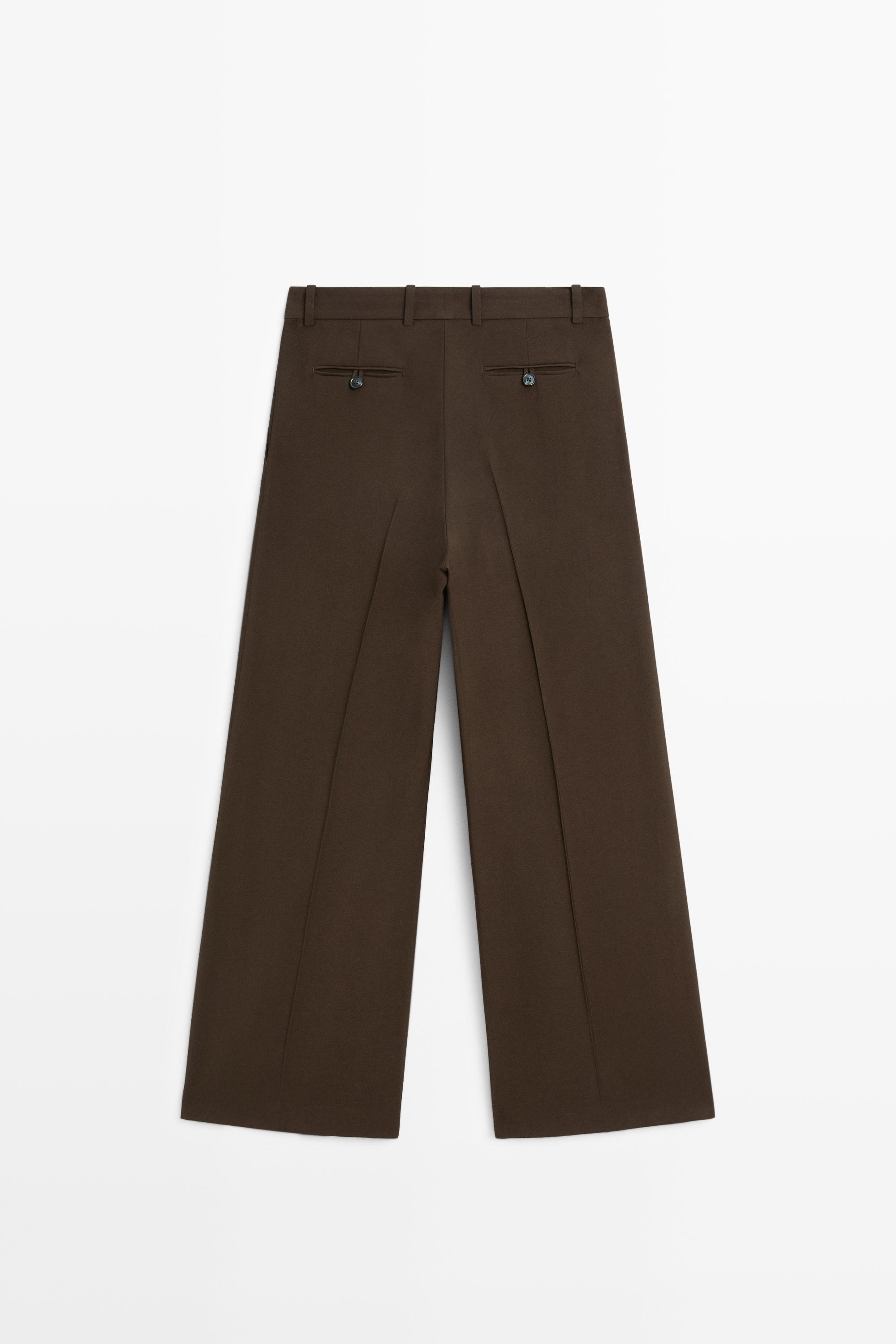 Pantalon large plissé